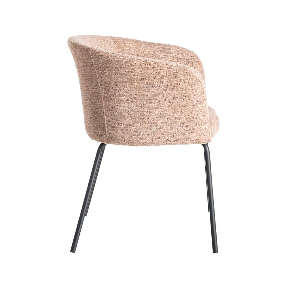 Silla Rosa Tejido y Metal 61x56x77,5 cm, No Apilable, EN16139 - Imagen 2
