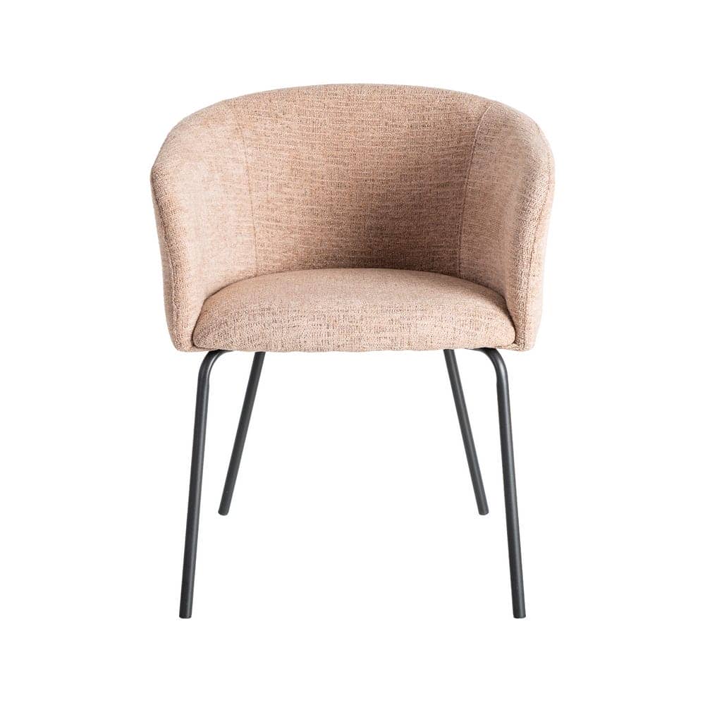 Silla Rosa Tejido y Metal 61x56x77,5 cm, No Apilable, EN16139 - Imagen 3