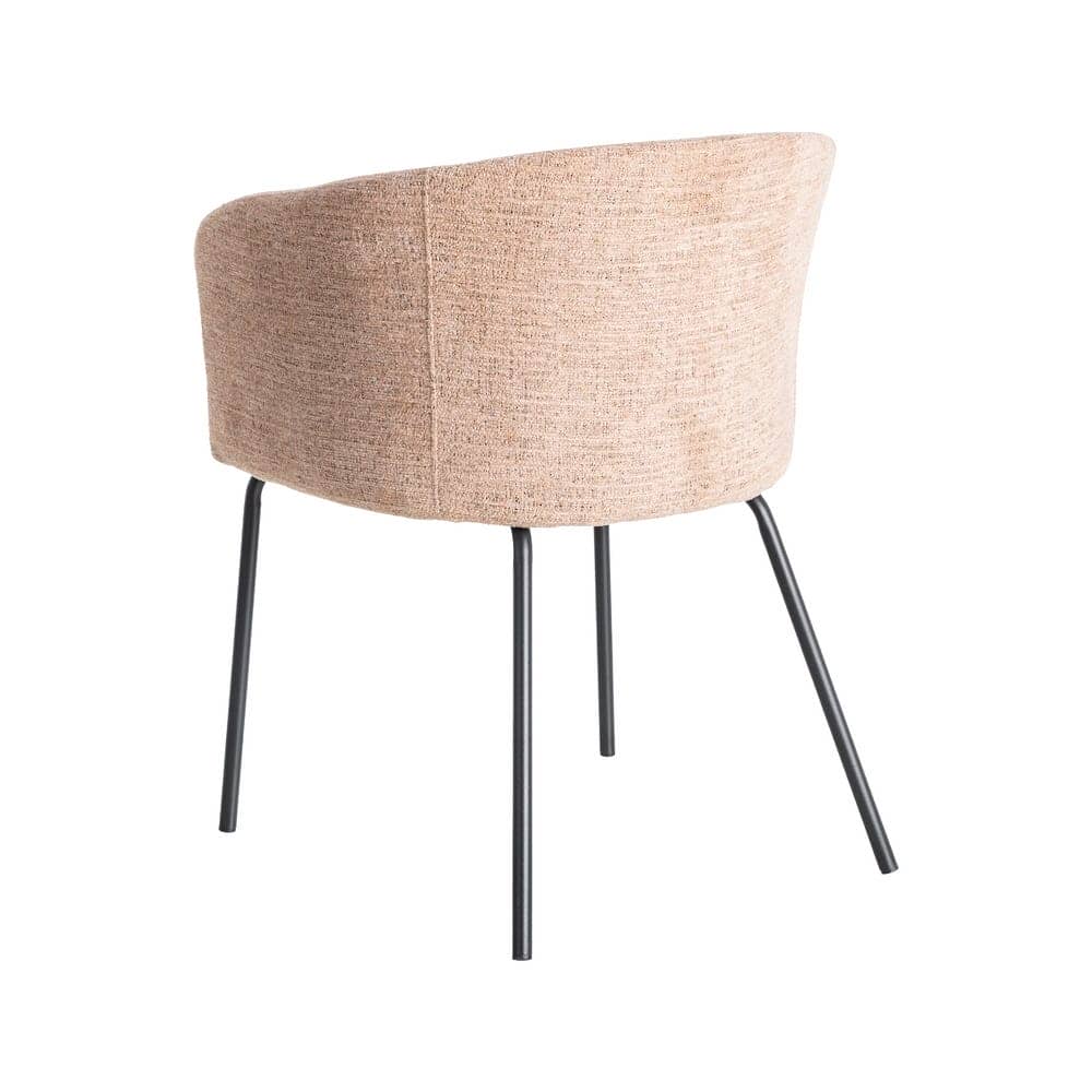 Silla Rosa Tejido y Metal 61x56x77,5 cm, No Apilable, EN16139 - Imagen 4