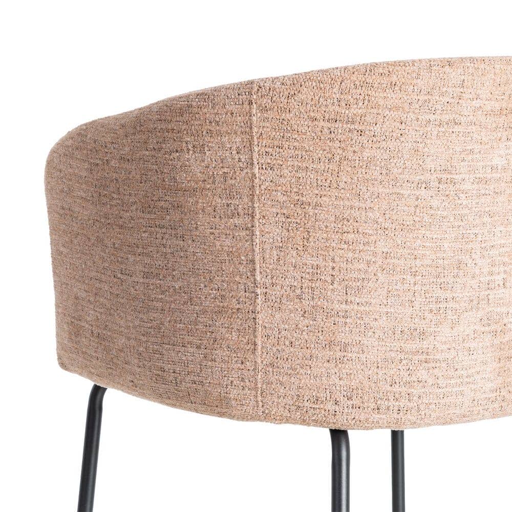Silla Rosa Tejido y Metal 61x56x77,5 cm, No Apilable, EN16139 - Imagen 5