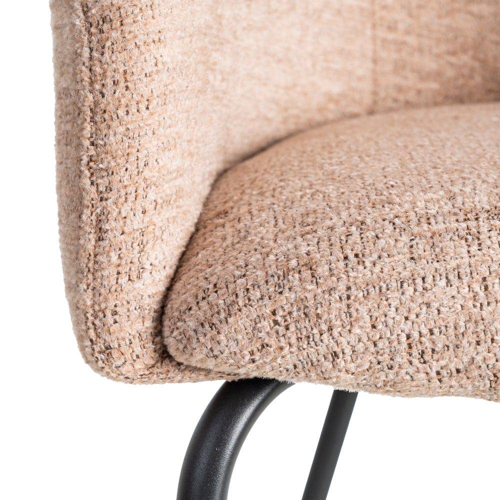 Silla Rosa Tejido y Metal 61x56x77,5 cm, No Apilable, EN16139 - Imagen 7