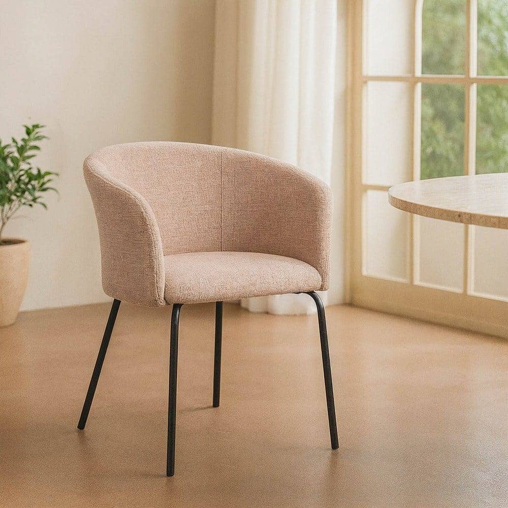 Silla Rosa Tejido y Metal 61x56x77,5 cm, No Apilable, EN16139 - Imagen 11