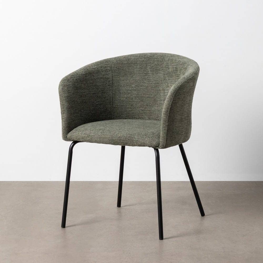 Silla Verde de Tejido y Metal, 60,5x55x78,5 cm, No Apilable - Imagen 10