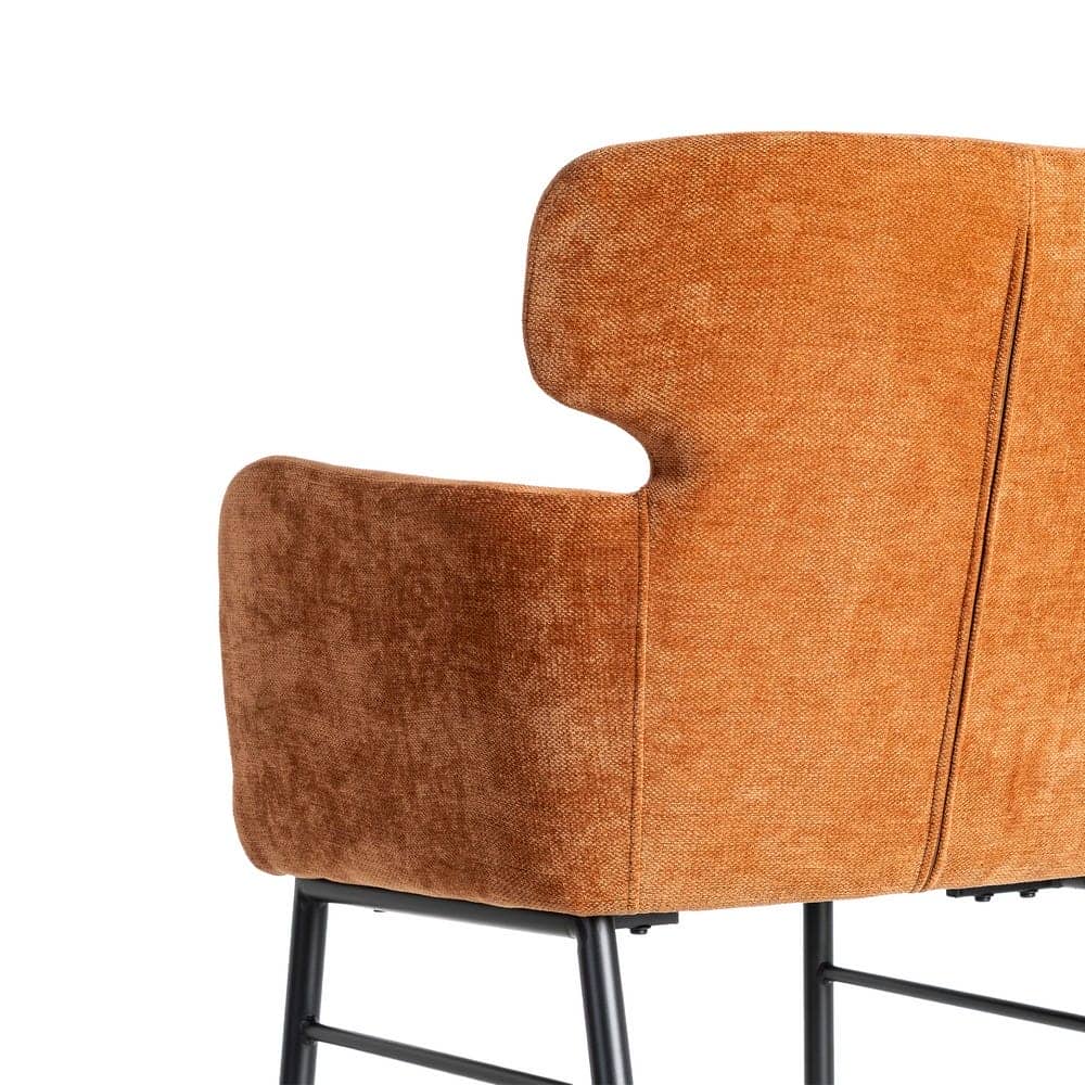 Silla Terracota Tejido-Metal 59,5x62,5x86 cm, No Apilable, EN16139 - Imagen 5