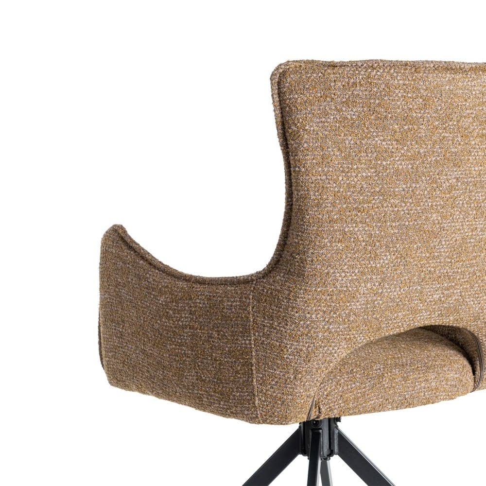 Silla Beige de Tejido y Metal, 58,5x60x86,5 cm, No Apilable - Imagen 5