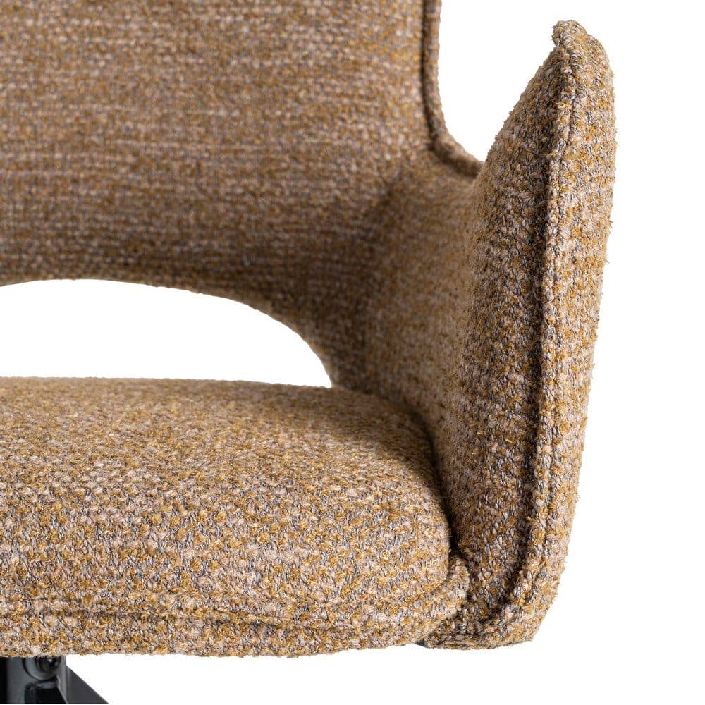 Silla Beige de Tejido y Metal, 58,5x60x86,5 cm, No Apilable - Imagen 6
