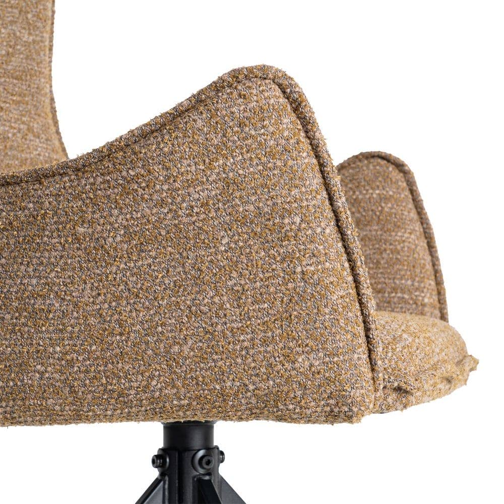 Silla Beige de Tejido y Metal, 58,5x60x86,5 cm, No Apilable - Imagen 8