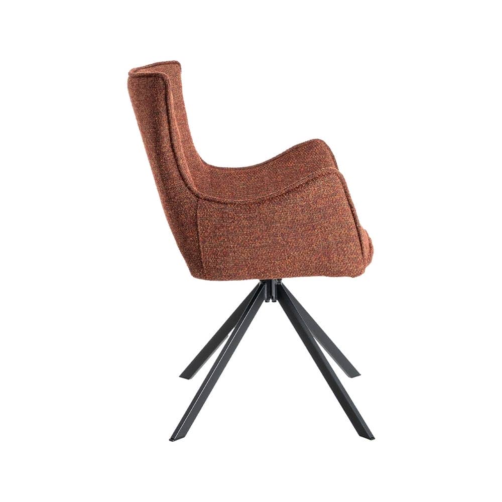Silla Rojo Tejido y Metal 58,5x60x86,5 cm, No Apilable, EN16139 - Imagen 2