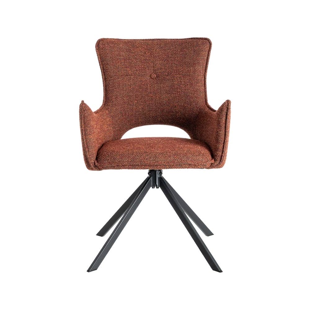 Silla Rojo Tejido y Metal 58,5x60x86,5 cm, No Apilable, EN16139 - Imagen 3