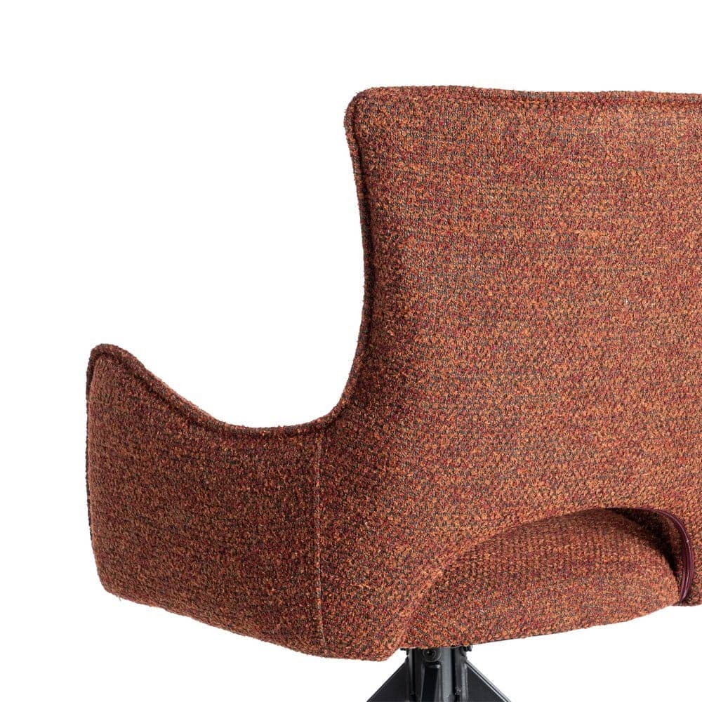 Silla Rojo Tejido y Metal 58,5x60x86,5 cm, No Apilable, EN16139 - Imagen 5