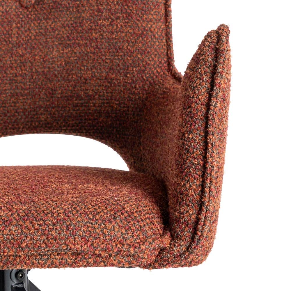 Silla Rojo Tejido y Metal 58,5x60x86,5 cm, No Apilable, EN16139 - Imagen 6