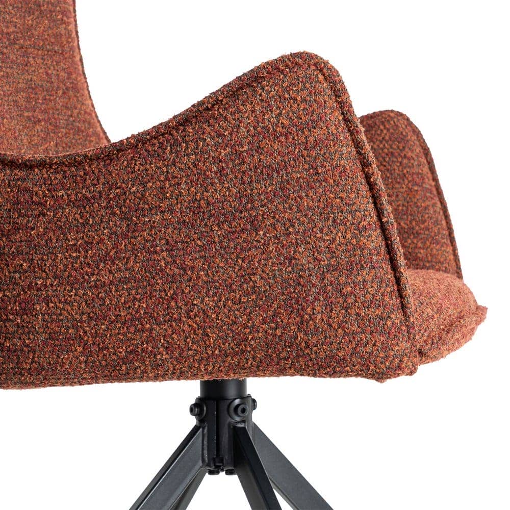 Silla Rojo Tejido y Metal 58,5x60x86,5 cm, No Apilable, EN16139 - Imagen 8