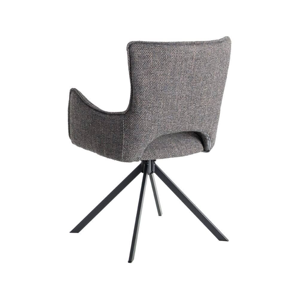 Silla Gris de Tejido y Metal, 58,5x60x86,5 cm, No Apilable - Imagen 4