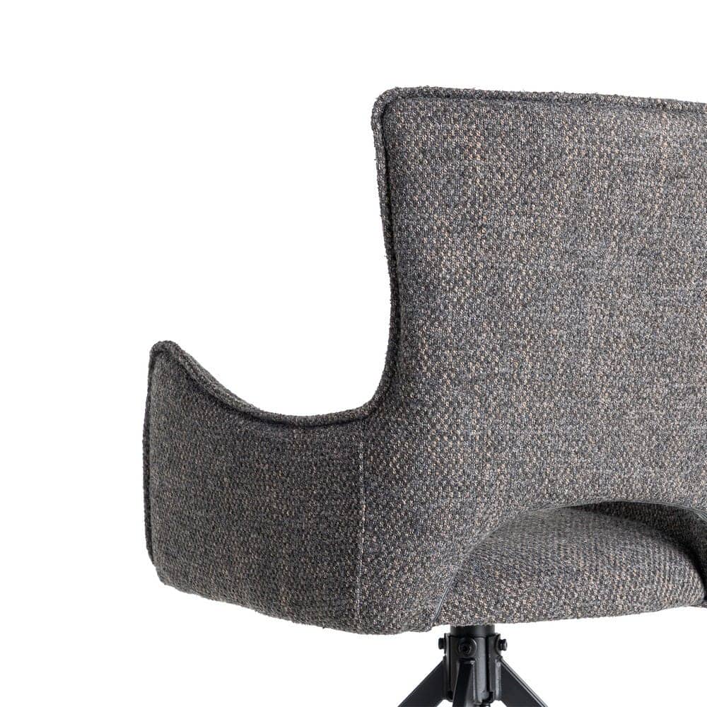 Silla Gris de Tejido y Metal, 58,5x60x86,5 cm, No Apilable - Imagen 5