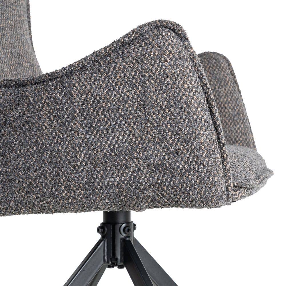 Silla Gris de Tejido y Metal, 58,5x60x86,5 cm, No Apilable - Imagen 8