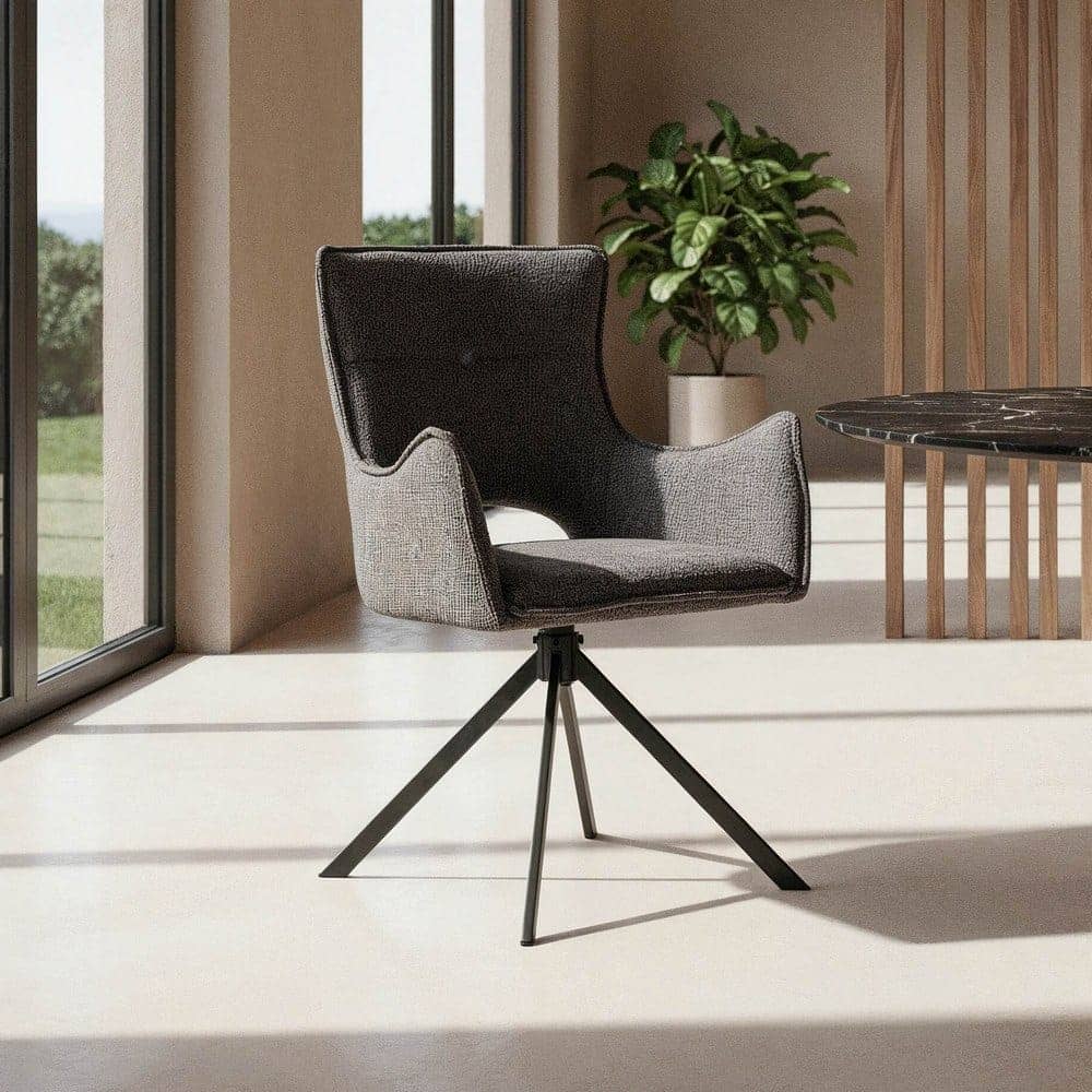 Silla Gris de Tejido y Metal, 58,5x60x86,5 cm, No Apilable - Imagen 11
