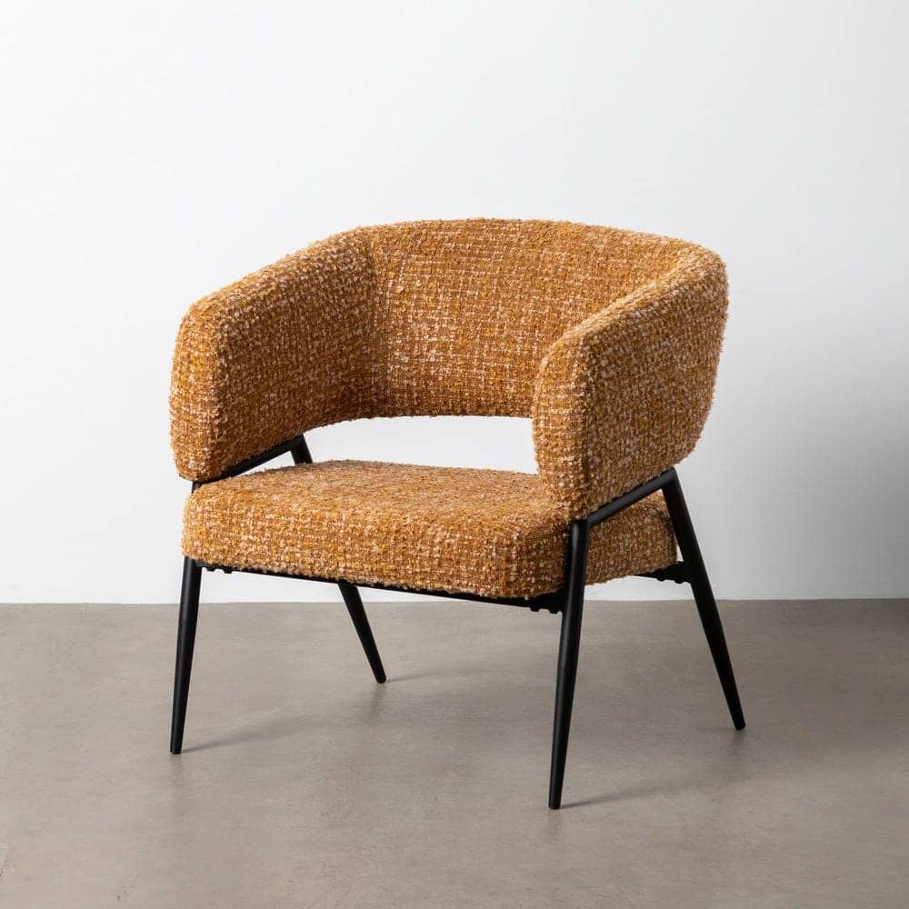 Sillón Mostaza Tejido-Metal 71x70x75 cm, Normativa EN16139 - Imagen 11