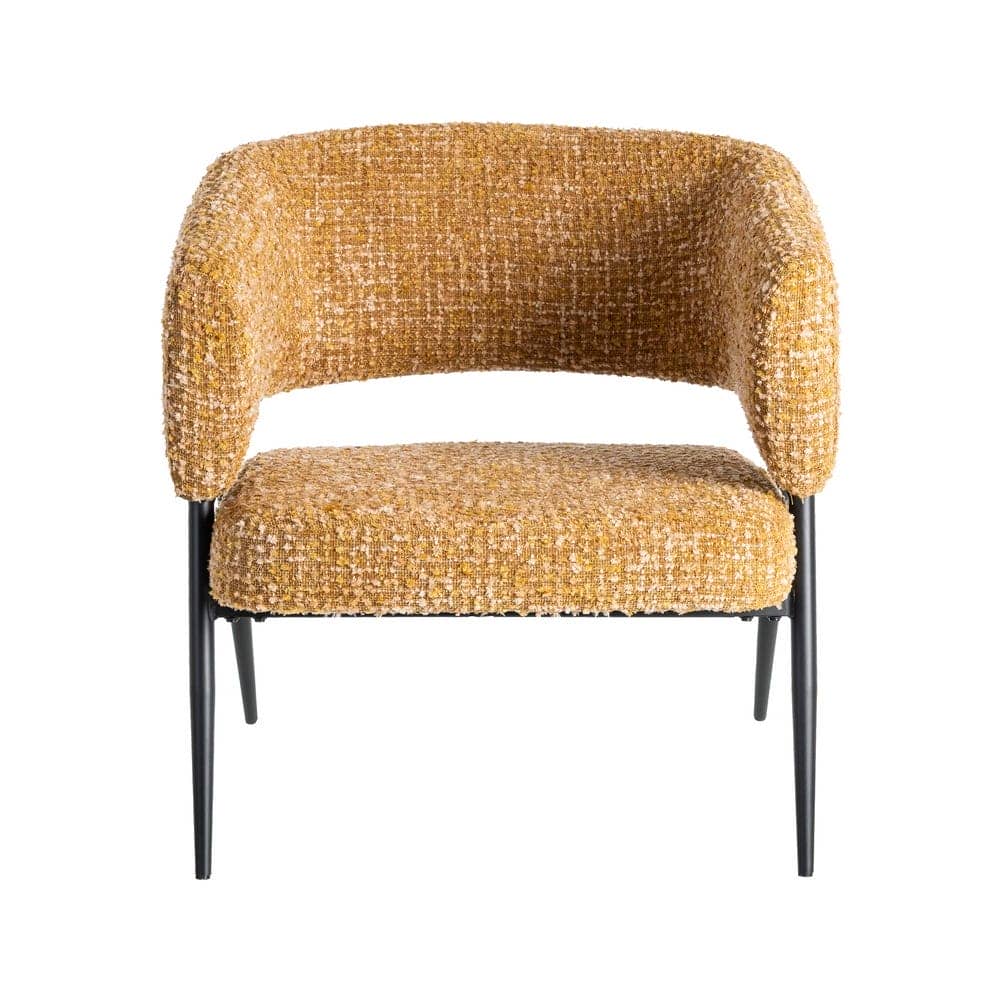 Sillón Mostaza Tejido-Metal 71x70x75 cm, Normativa EN16139 - Imagen 2