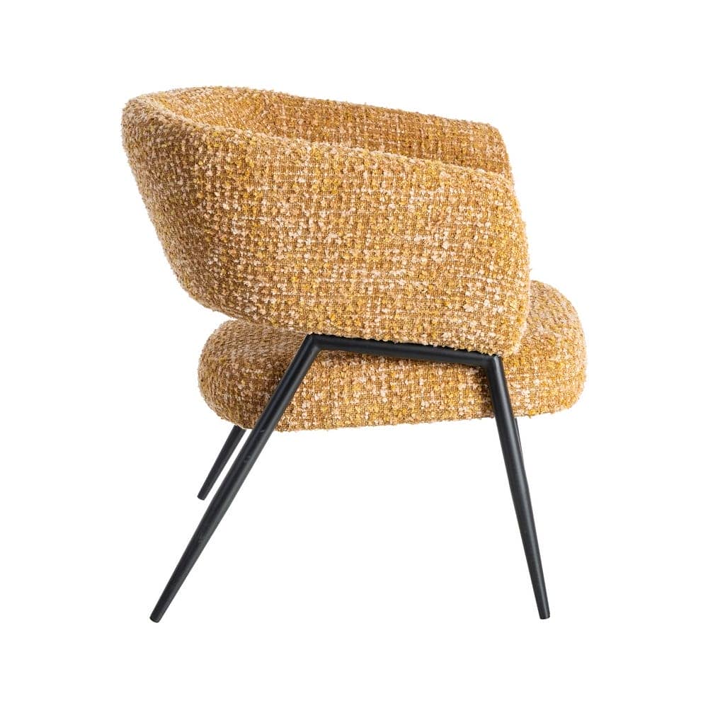 Sillón Mostaza Tejido-Metal 71x70x75 cm, Normativa EN16139 - Imagen 3