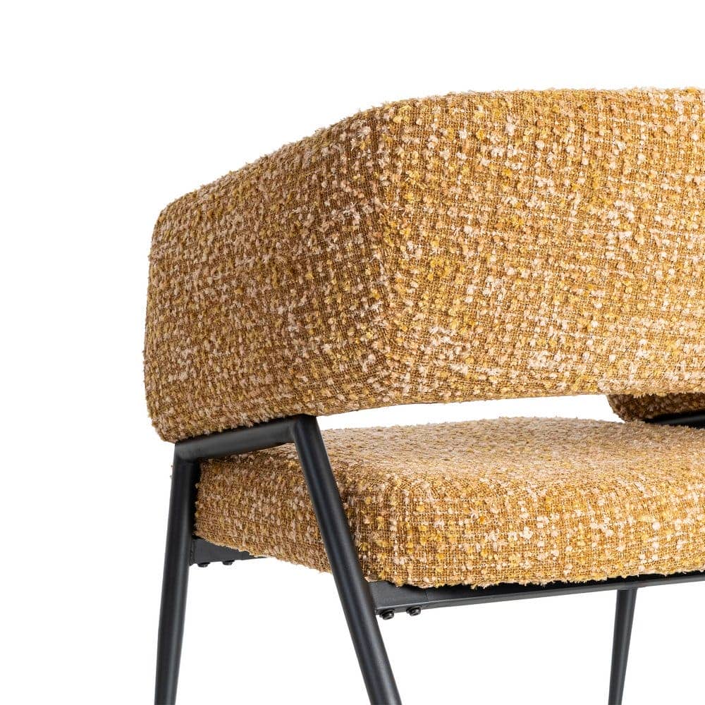 Sillón Mostaza Tejido-Metal 71x70x75 cm, Normativa EN16139 - Imagen 5