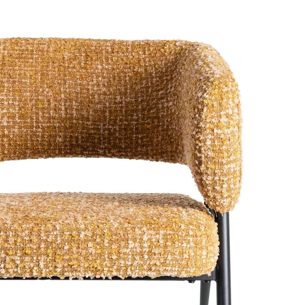 Sillón Mostaza Tejido-Metal 71x70x75 cm, Normativa EN16139 - Imagen 6