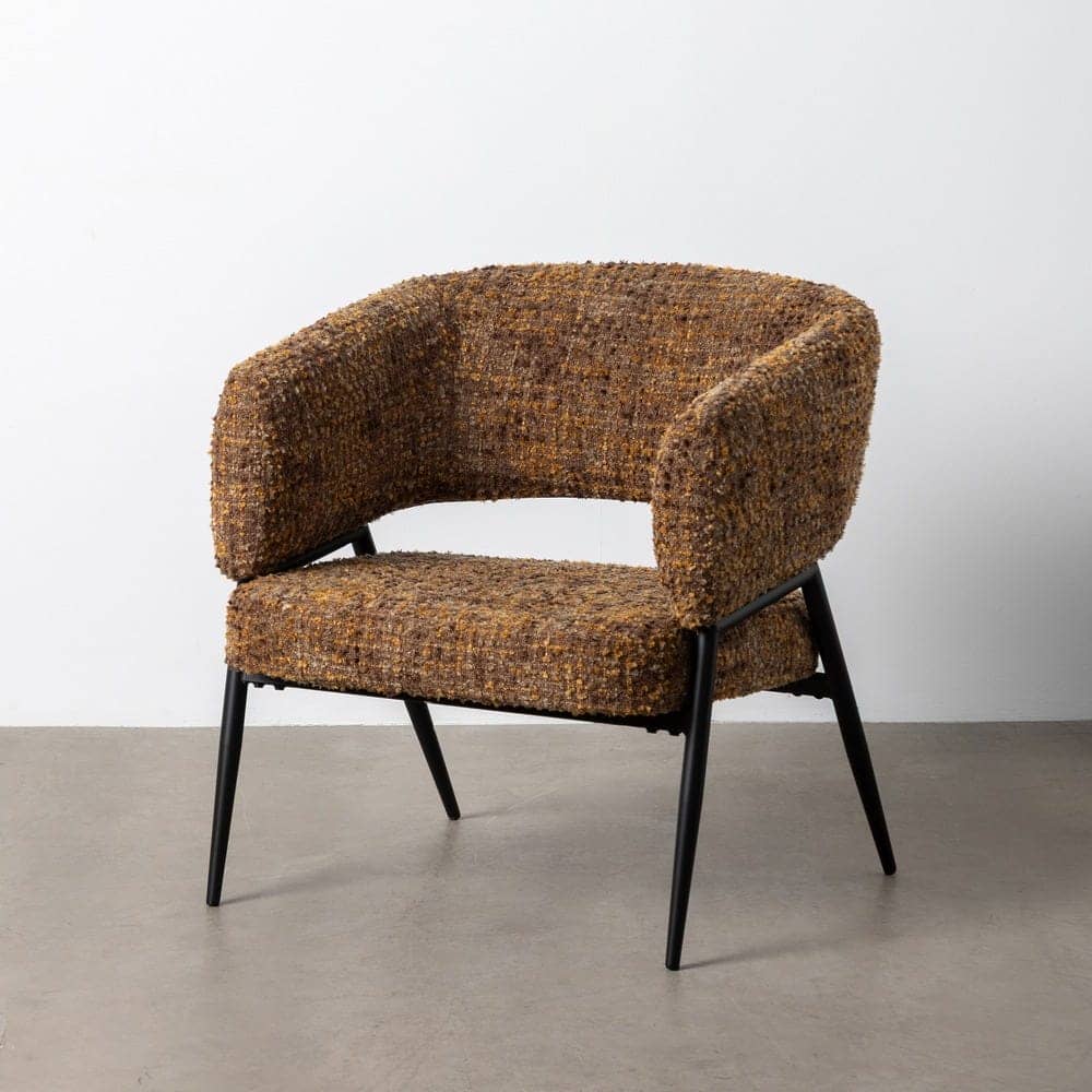 Sillón Jaspeado Marrón Tejido-Metal 71x70x75 cm, Normativa EN16139 - Imagen 11