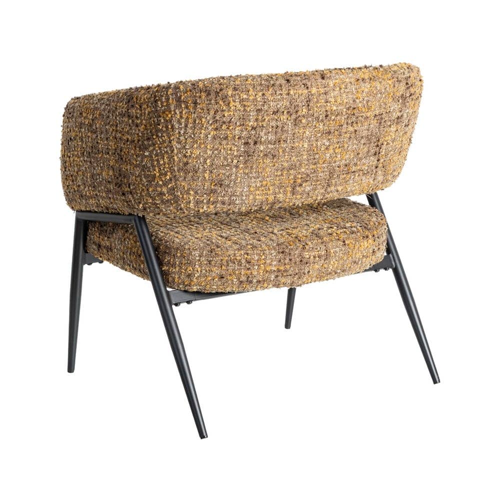Sillón Jaspeado Marrón Tejido-Metal 71x70x75 cm, Normativa EN16139 - Imagen 4