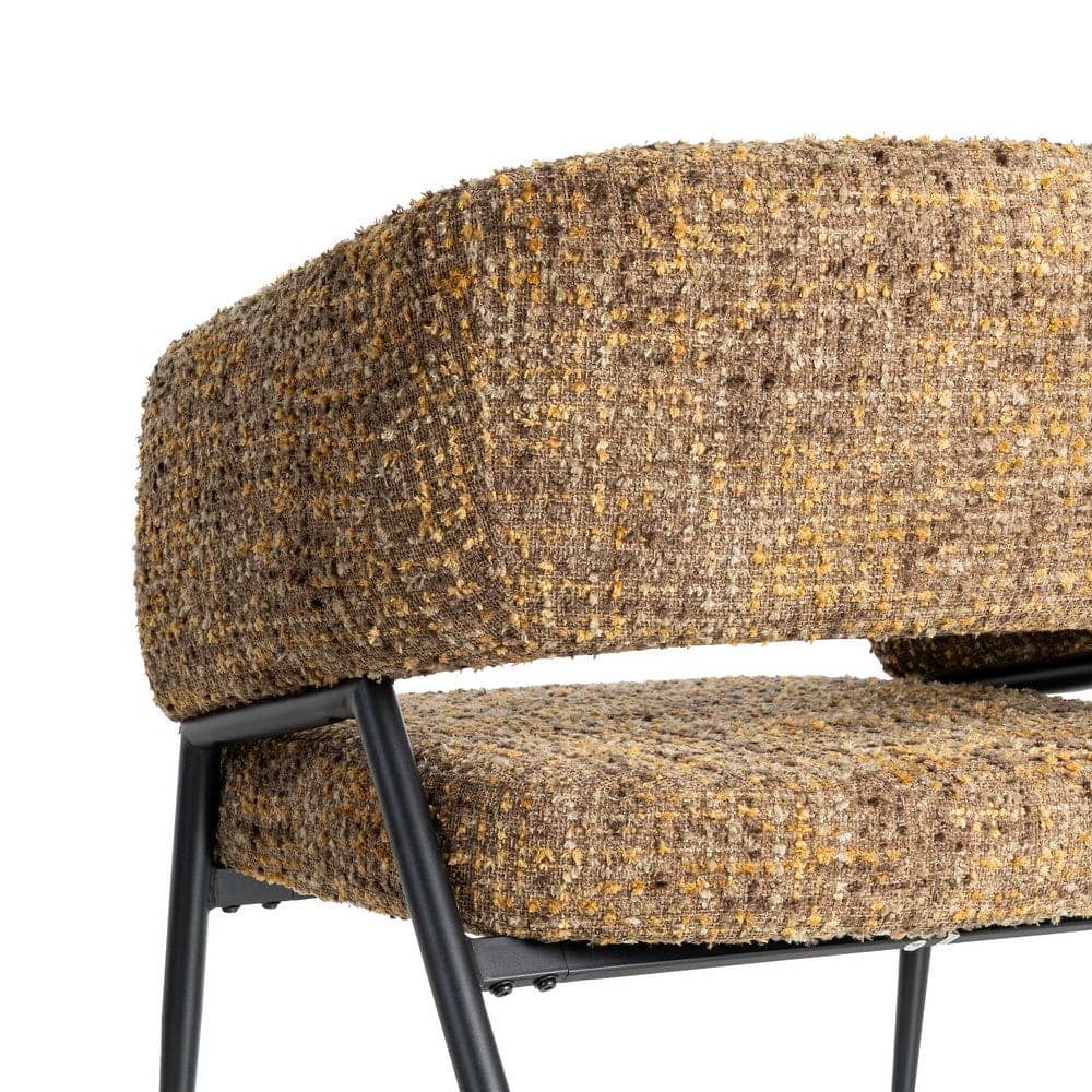Sillón Jaspeado Marrón Tejido-Metal 71x70x75 cm, Normativa EN16139 - Imagen 5