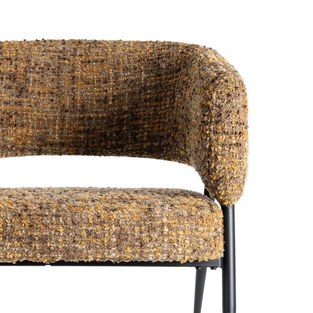 Sillón Jaspeado Marrón Tejido-Metal 71x70x75 cm, Normativa EN16139 - Imagen 6
