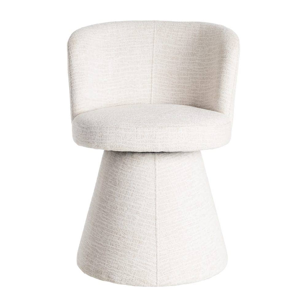 Silla de salón crema DM-tejido 55x50x77 cm, 100% poliéster - Imagen 2