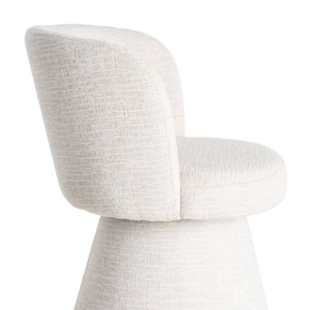Silla de salón crema DM-tejido 55x50x77 cm, 100% poliéster - Imagen 7
