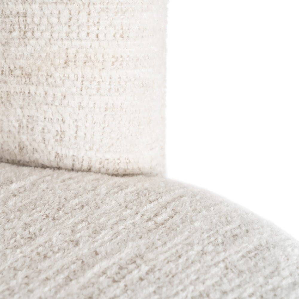 Silla de salón crema DM-tejido 55x50x77 cm, 100% poliéster - Imagen 9