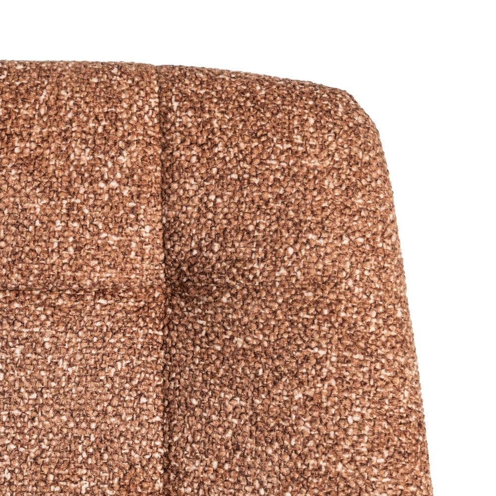 Silla Jaspeada Ocre Tejido 100% Poliéster y Patas de Hierro 44x52x86 cm - Imagen 9