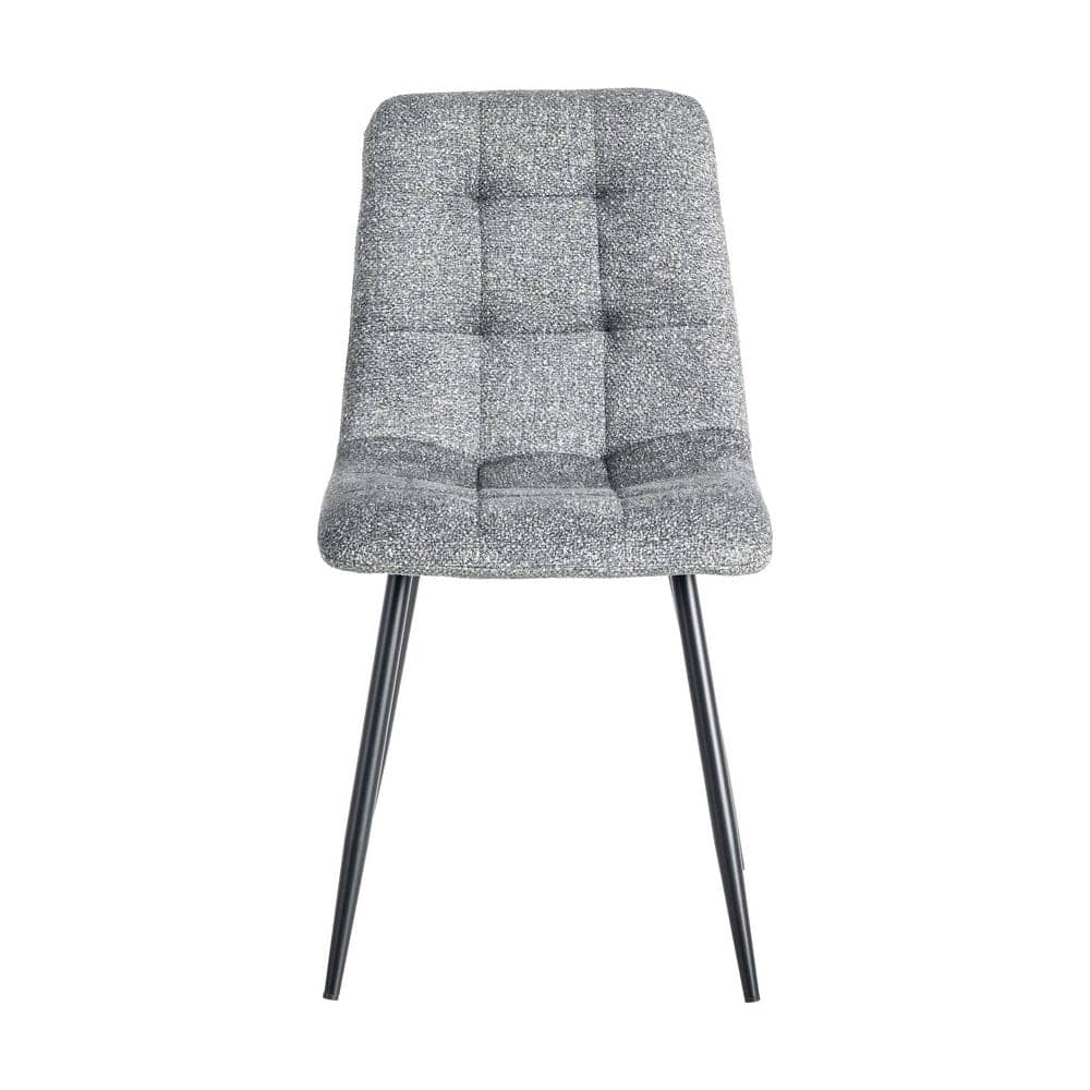 Silla Jaspeada Verde Tejido 100% Poliéster y Patas de Hierro 44x52x86 cm - Imagen 2