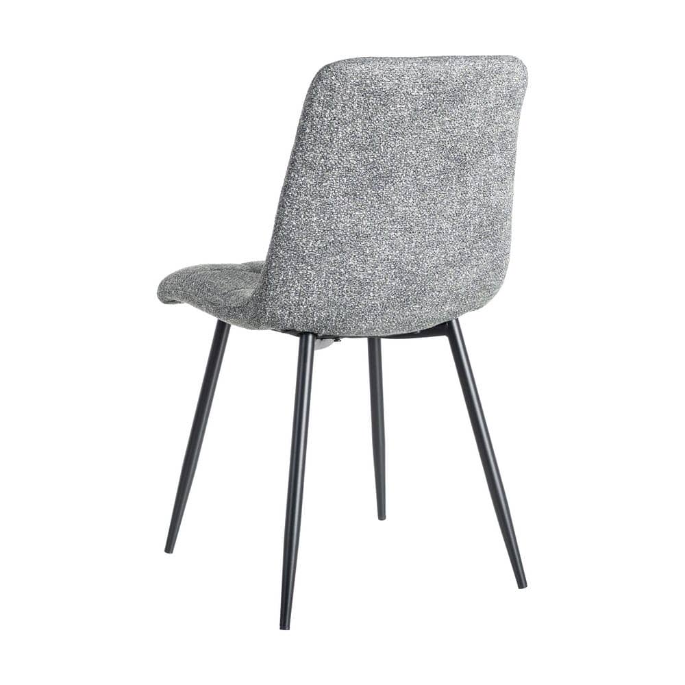 Silla Jaspeada Verde Tejido 100% Poliéster y Patas de Hierro 44x52x86 cm - Imagen 4