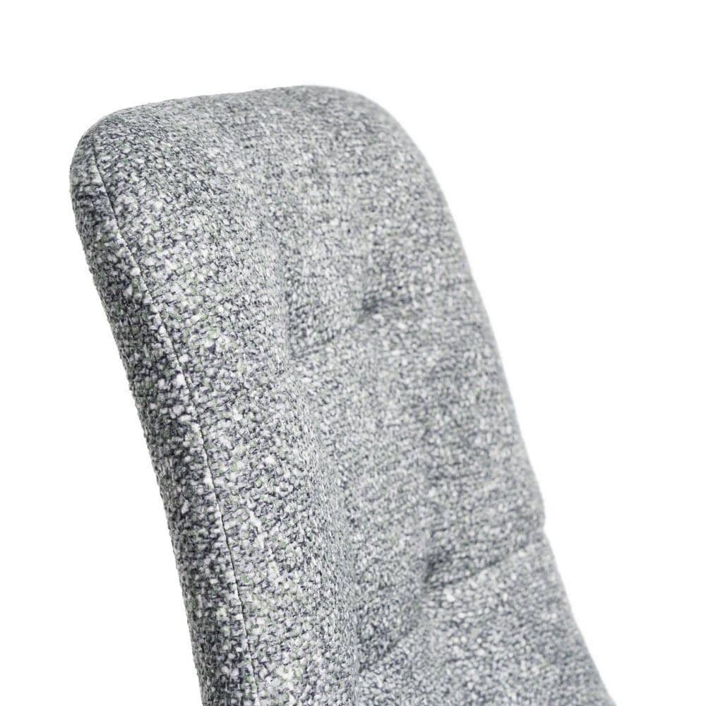 Silla Jaspeada Verde Tejido 100% Poliéster y Patas de Hierro 44x52x86 cm - Imagen 7
