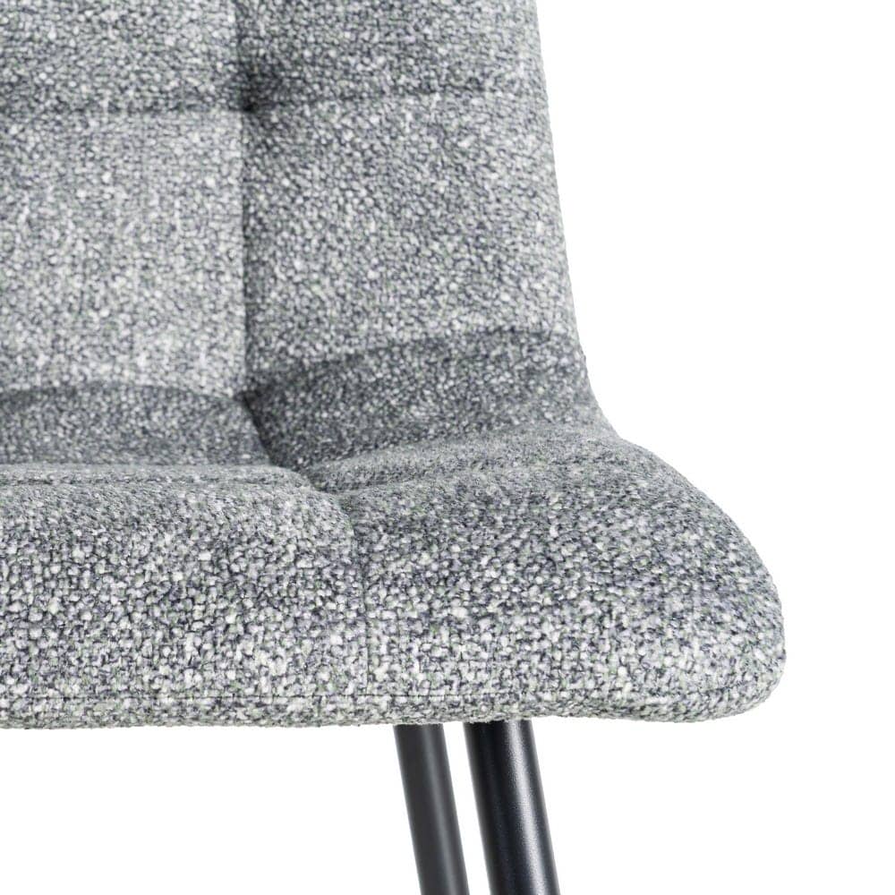 Silla Jaspeada Verde Tejido 100% Poliéster y Patas de Hierro 44x52x86 cm - Imagen 8