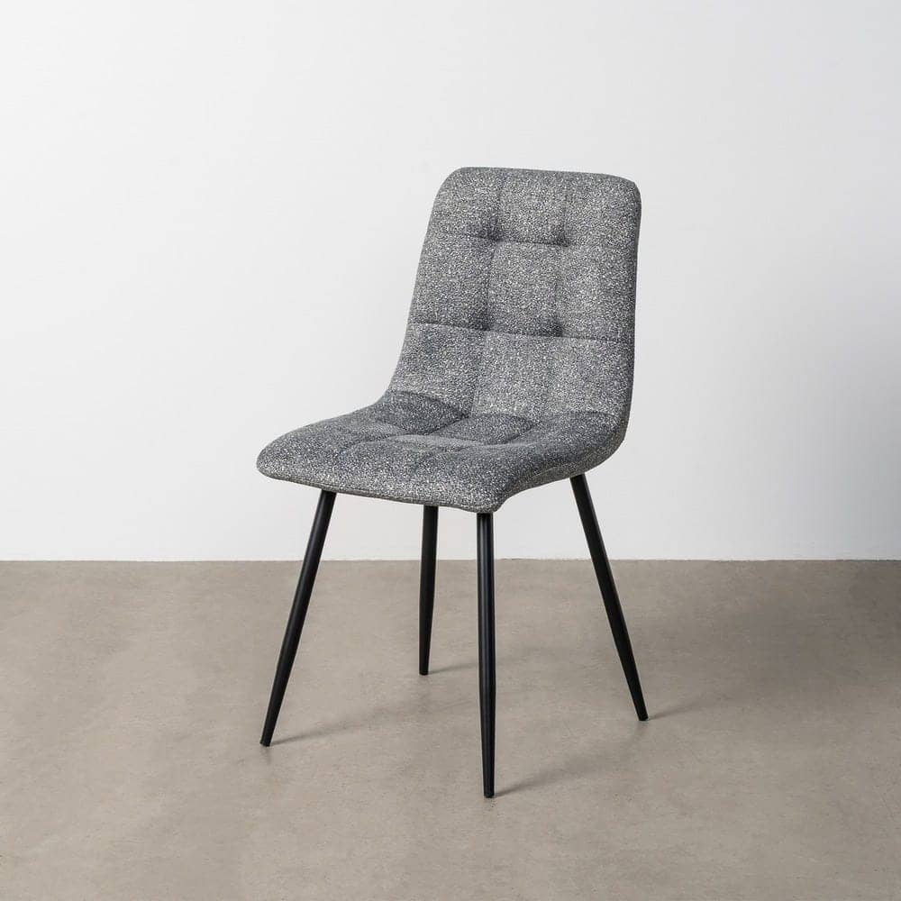 Silla Jaspeada Verde Tejido 100% Poliéster y Patas de Hierro 44x52x86 cm - Imagen 12
