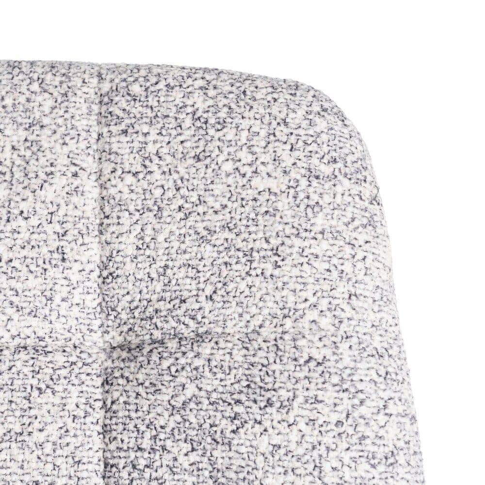 Silla Jaspeada Gris-Blanco de Tejido y Metal 44x52x86 cm - Imagen 9