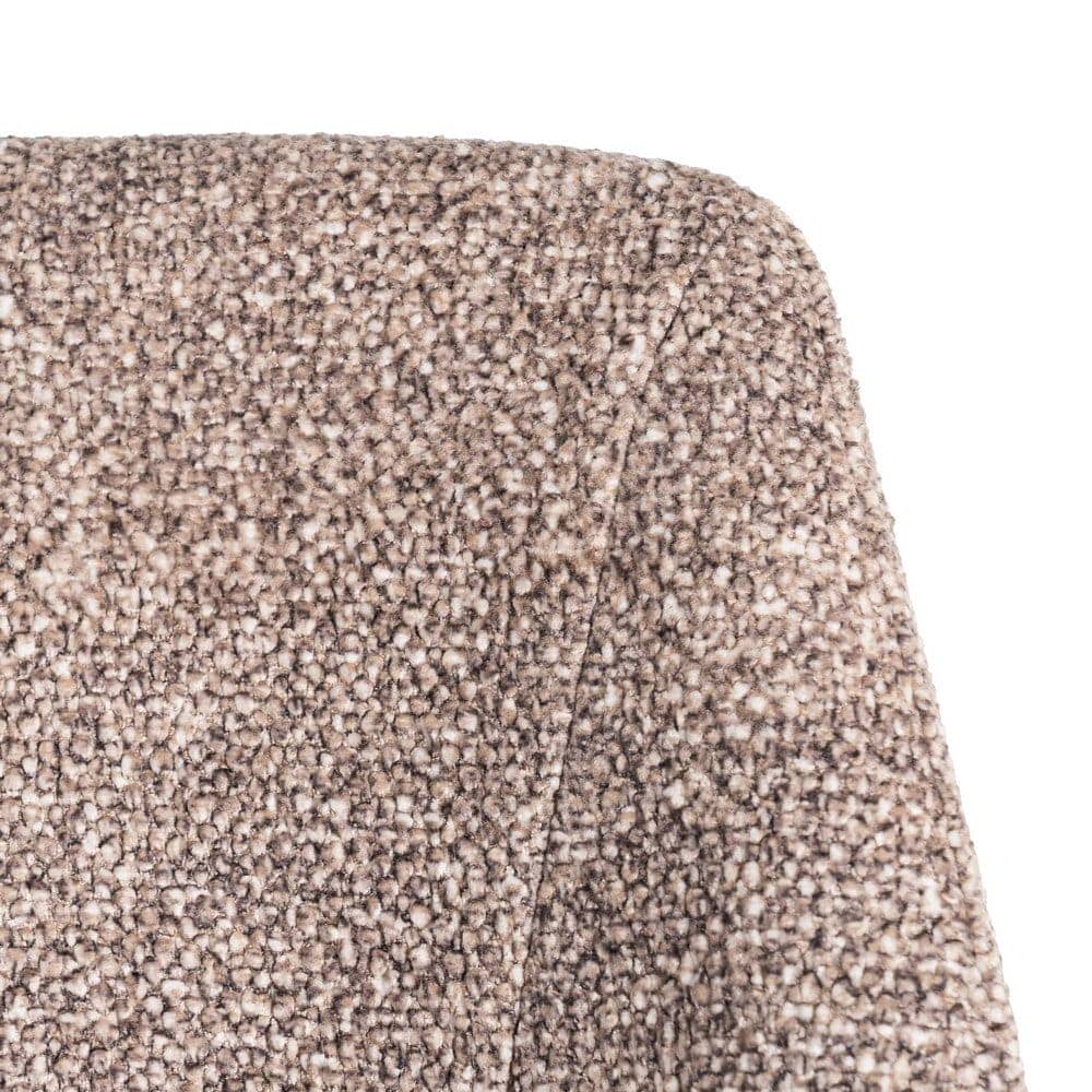 Silla Jaspeada Taupe Tejido 100% Poliéster y Patas de Hierro 50x57x81 cm - Imagen 9