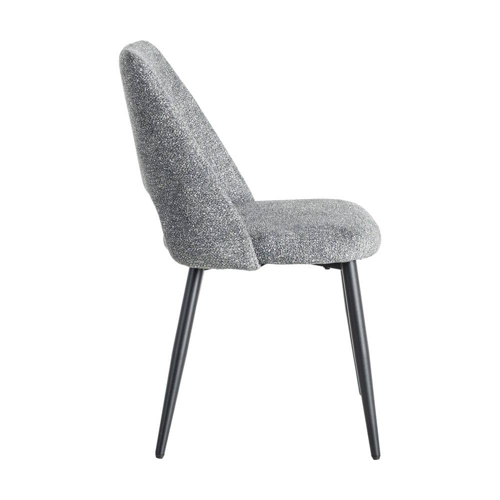 Silla Jaspeada Verde Tejido 100% Poliéster y Patas de Hierro 50x57x81 cm - Imagen 3