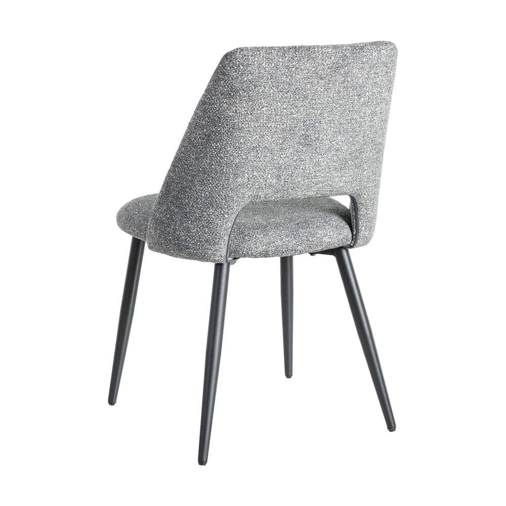 Silla Jaspeada Verde Tejido 100% Poliéster y Patas de Hierro 50x57x81 cm - Imagen 4