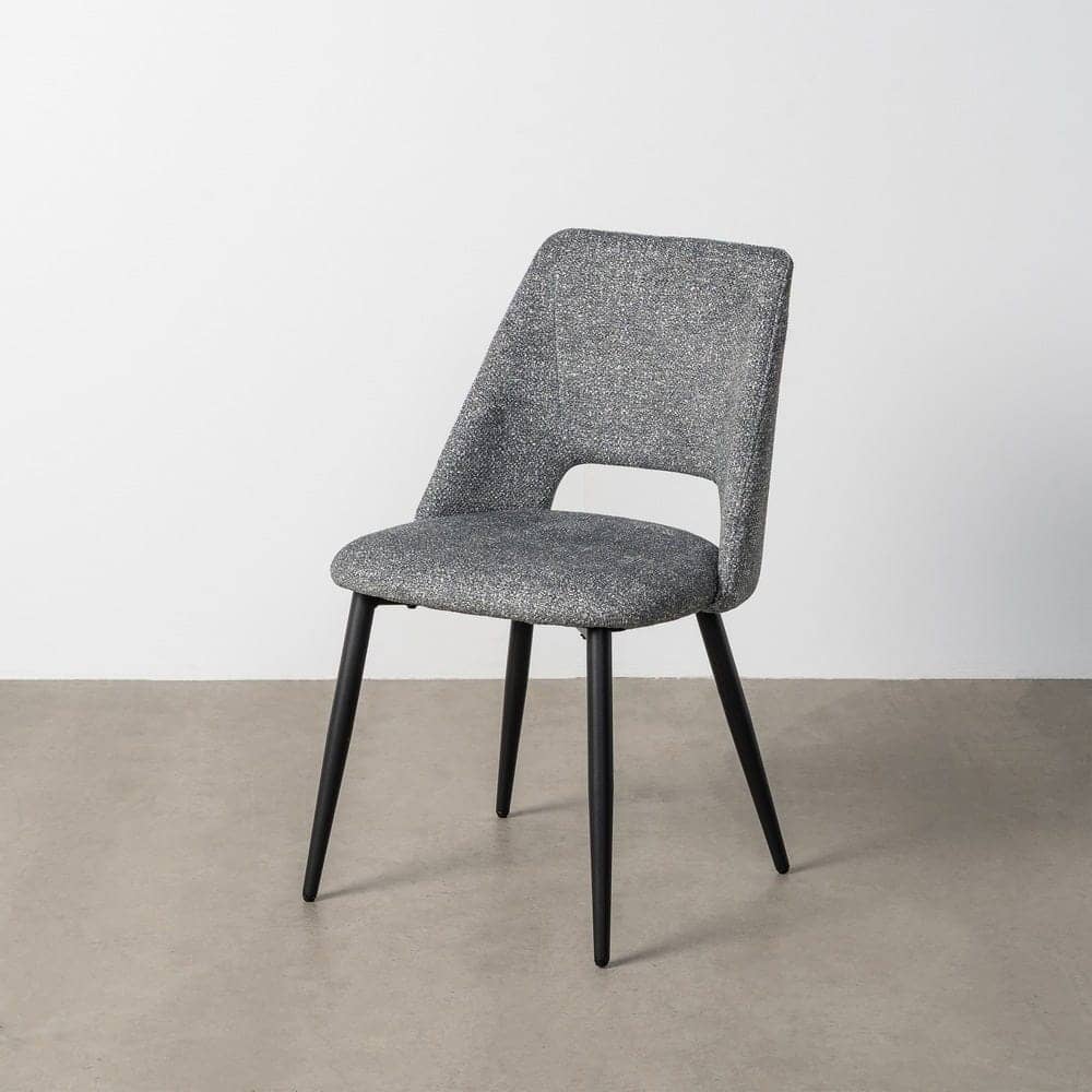 Silla Jaspeada Verde Tejido 100% Poliéster y Patas de Hierro 50x57x81 cm - Imagen 12