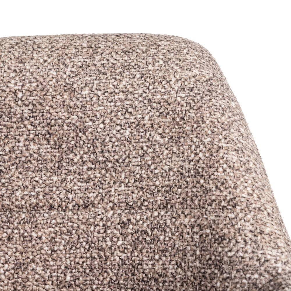 Silla Jaspeada Taupe Tejido 100% Poliéster y Patas de Hierro 59x54x81 cm - Imagen 9