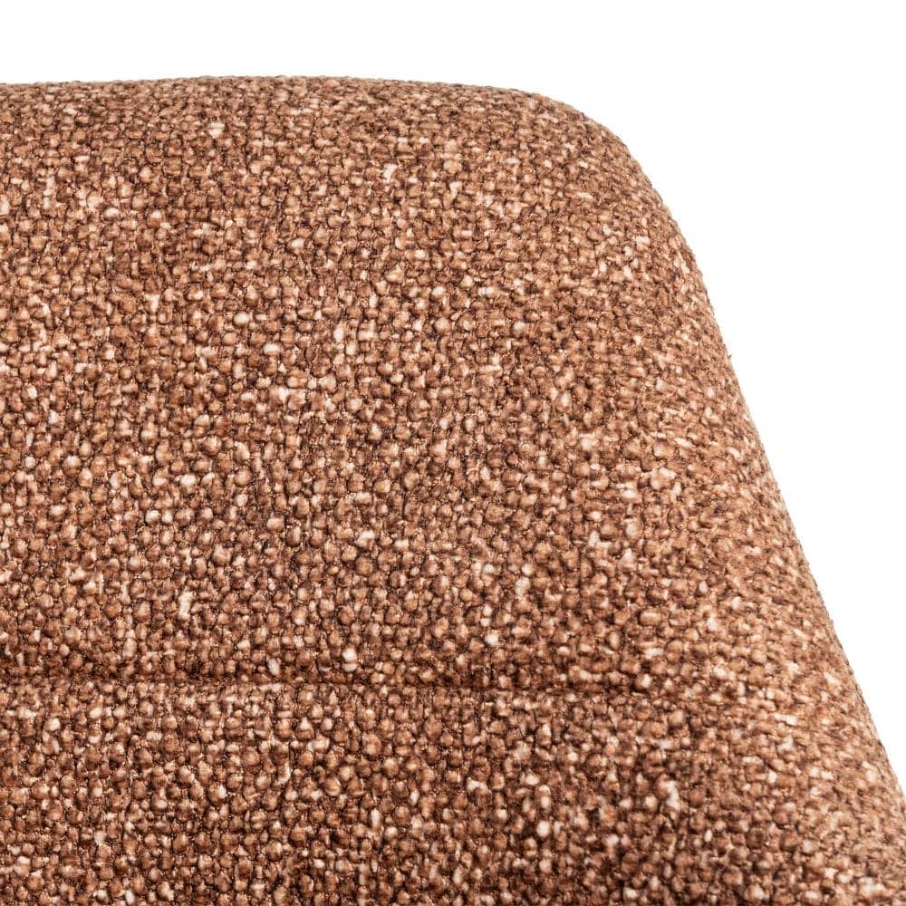 Silla Jaspeada Ocre Tejido 100% Poliéster y Patas de Hierro 59x54x81 cm - Imagen 9