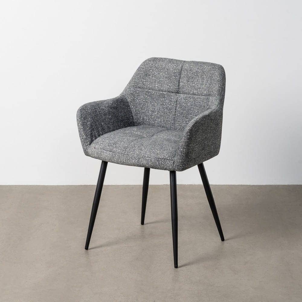 Silla Jaspeada Verde Tejido 100% Poliéster y Patas de Hierro 59x54x81 cm - Imagen 12