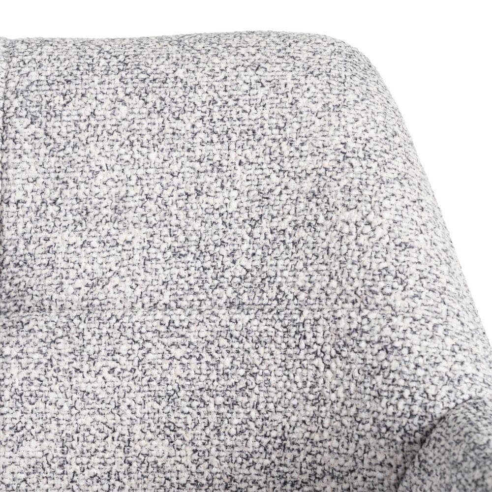 Silla Jaspeada Gris-Blanco de Tejido y Metal 59x54x81 cm - Imagen 9