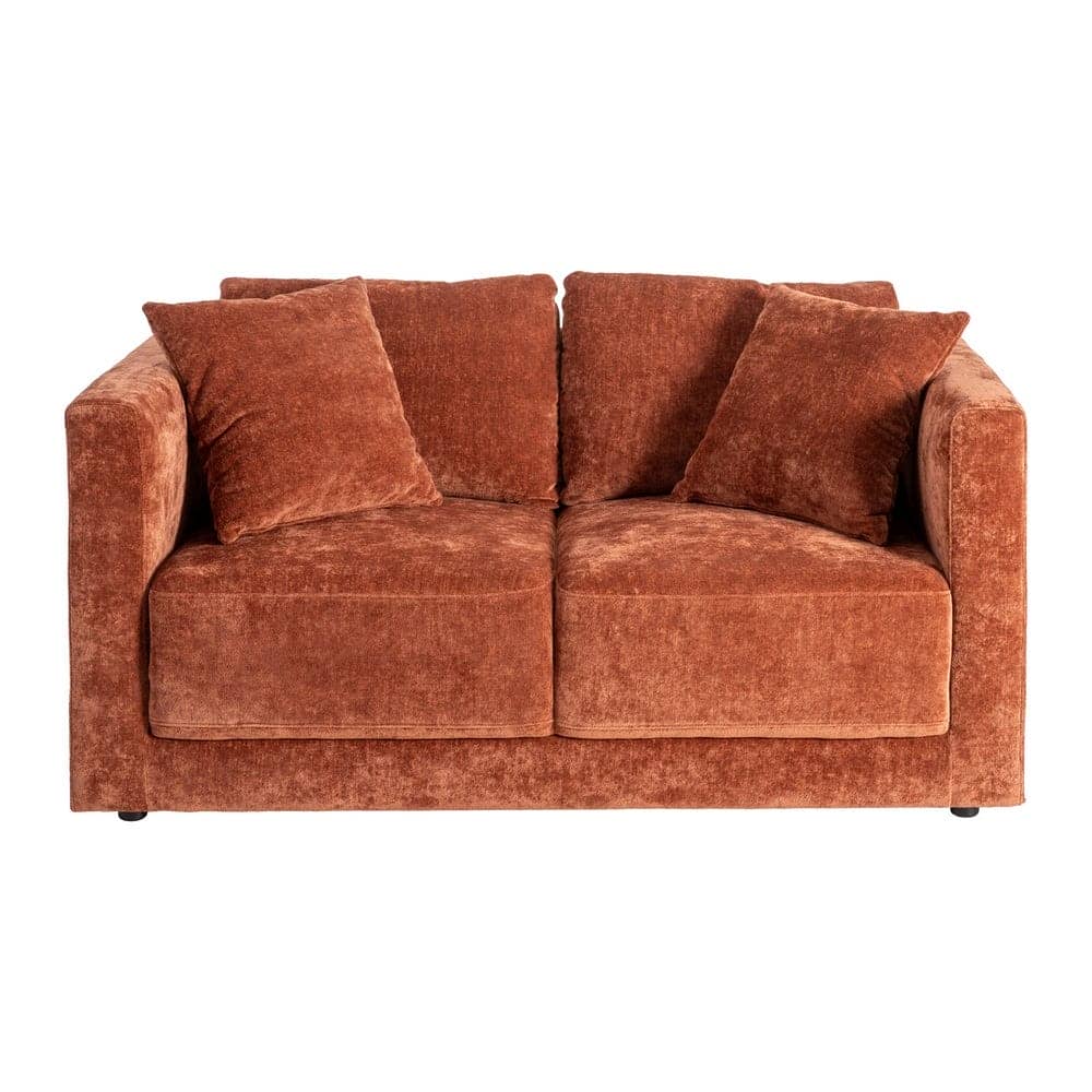 Sofá 2 Plazas Teja Tejido 100% Poliéster y Madera Conglomerada 165x96x86 cm - Imagen 2