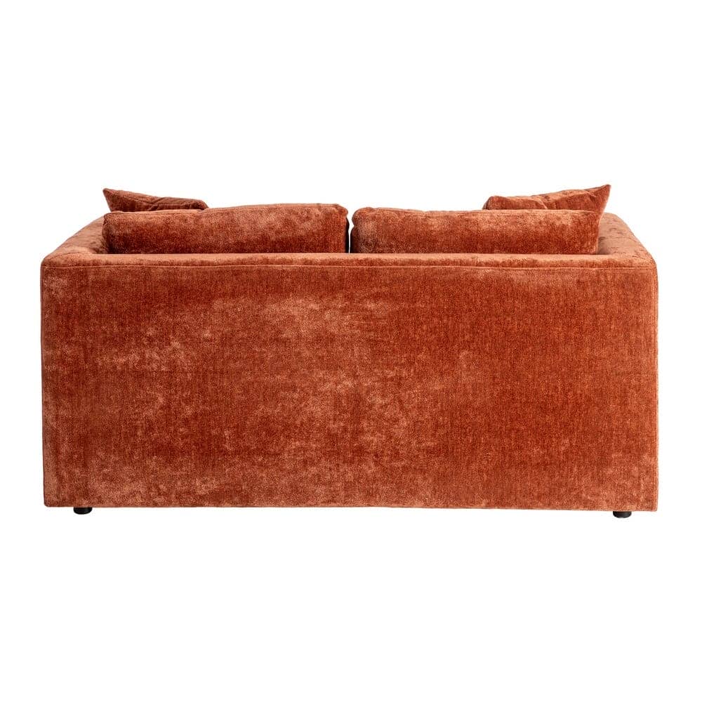 Sofá 2 Plazas Teja Tejido 100% Poliéster y Madera Conglomerada 165x96x86 cm - Imagen 3