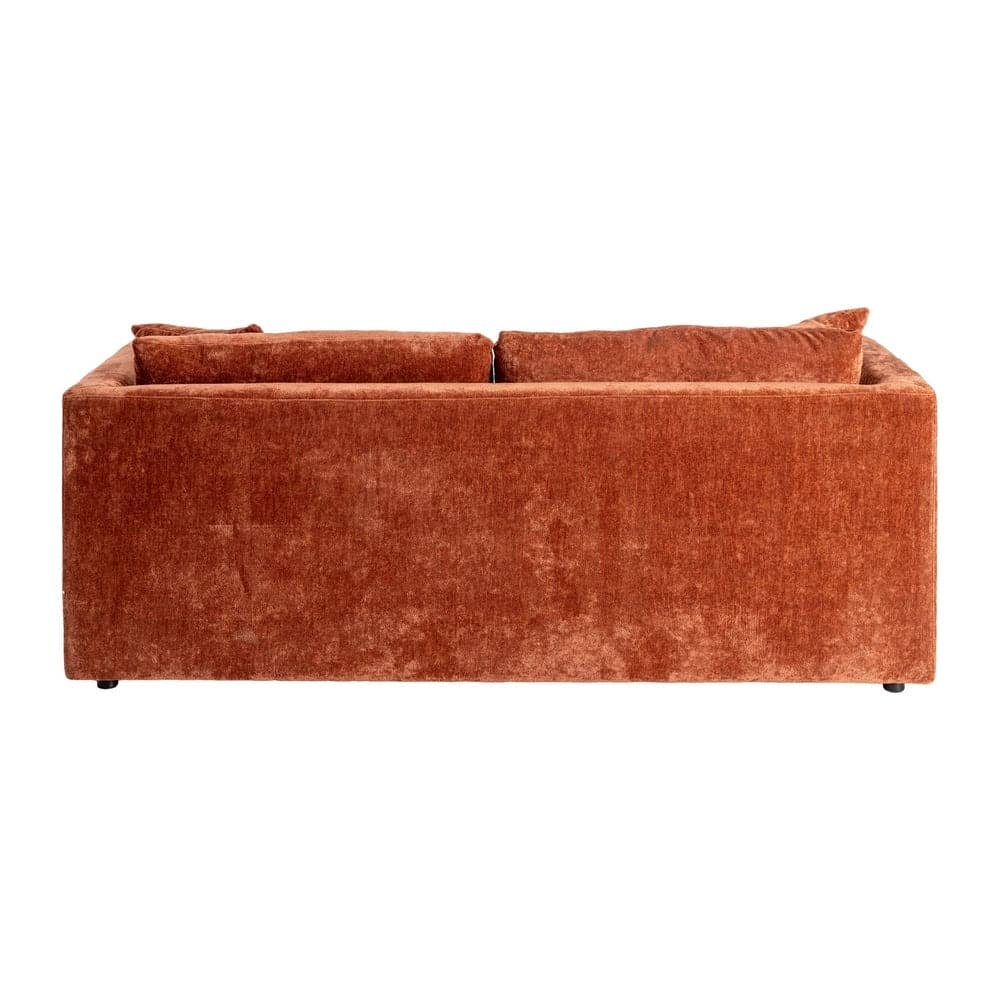 Sofá 3 Plazas Teja Tejido 100% Poliéster y Madera Conglomerada 210x96x86 cm - Imagen 3